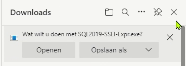 sql express opslaan